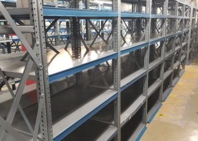 steel shelves