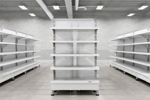 metal shelves traditional storage