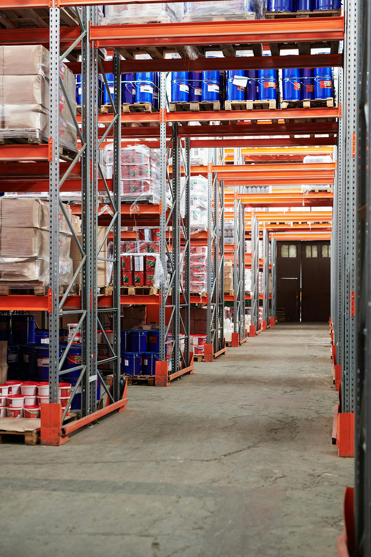 stackable commercial warehouse metal shelves