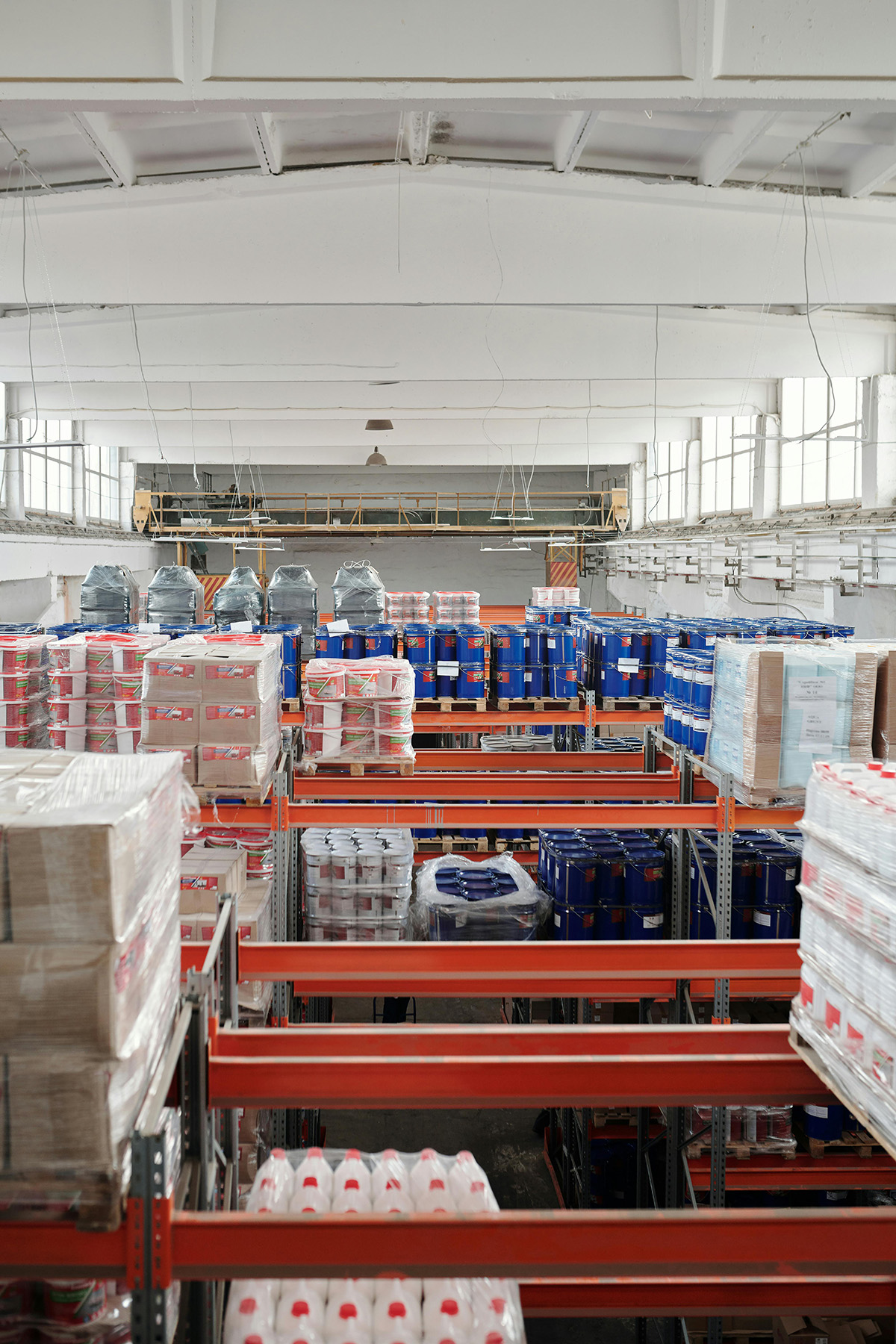 tall commercial metal shelves for organization