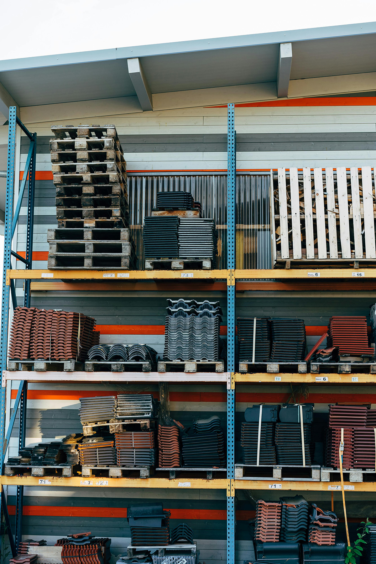 warehouse pallet shelving storage area